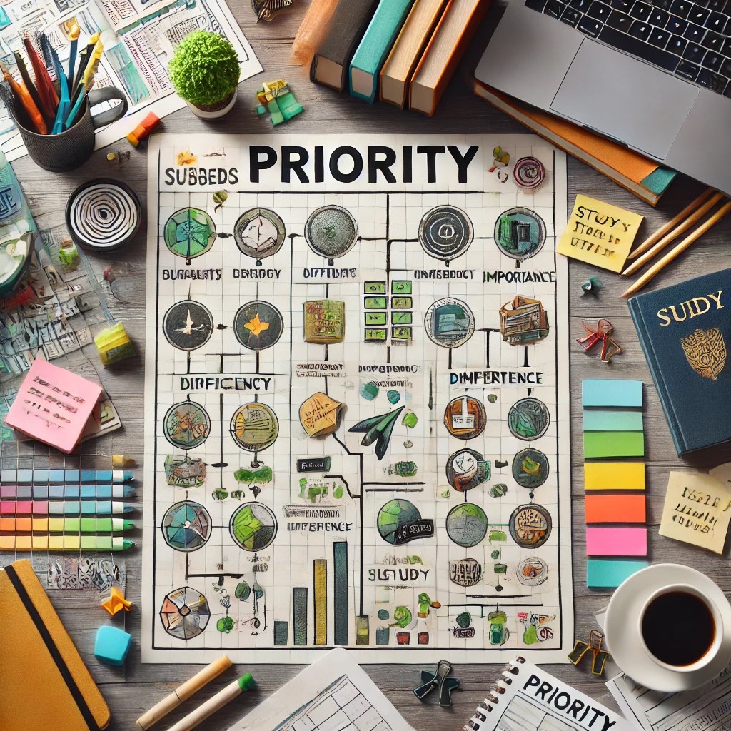 Làm sao để ưu tiên các môn học theo độ khó và tầm quan&nbsp;trọng?