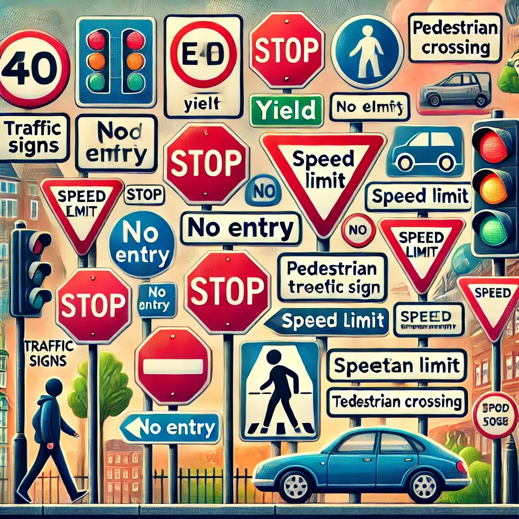 Từ Vựng Từ Biển Báo Giao Thông: Các Từ Phổ Biến và Cách Ứng&nbsp;Dụng