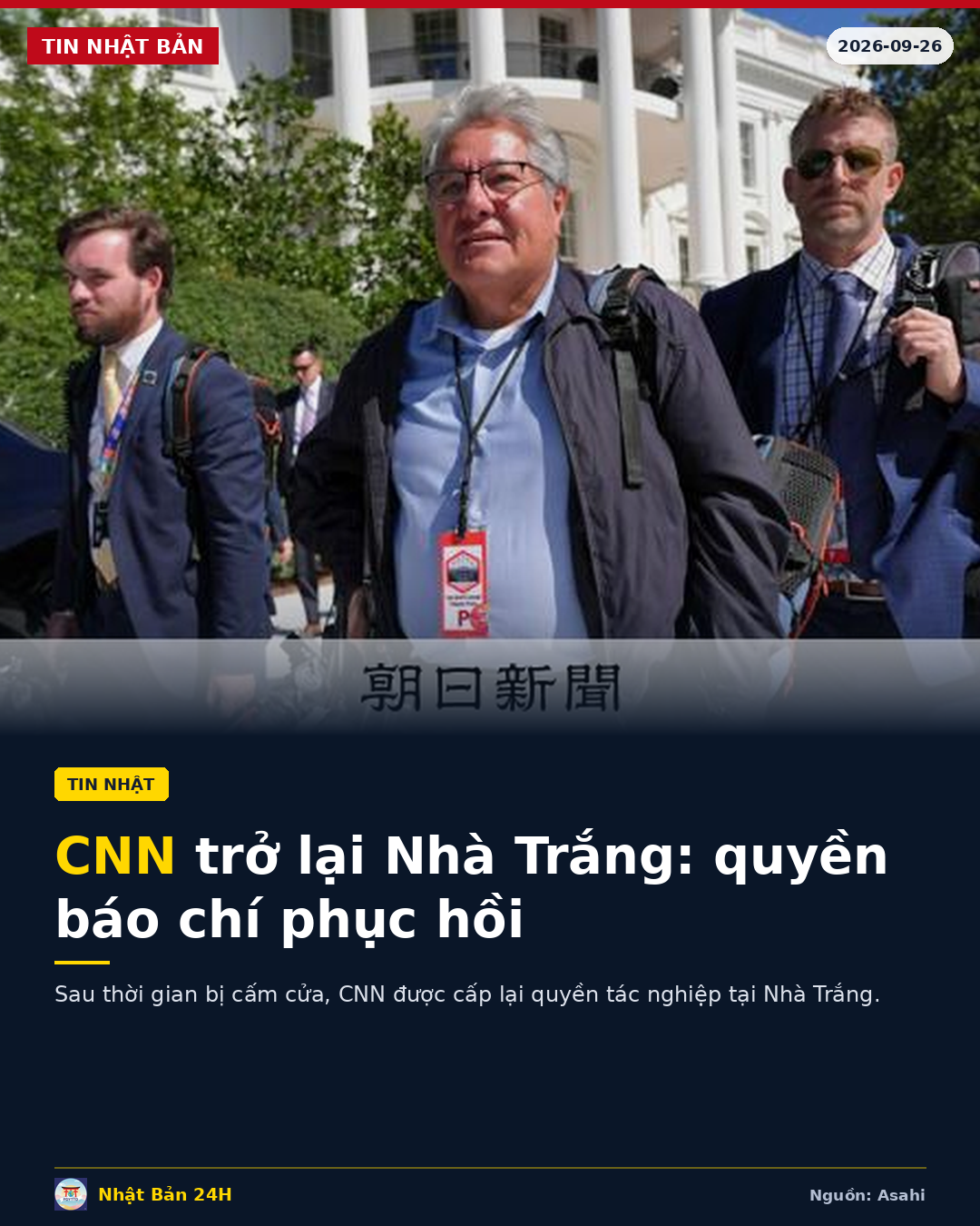 CNN được khôi phục quyền tác nghiệp tại Nhà Trắng — bước ngoặt trong cuộc chiến tự do báo chí Mỹ